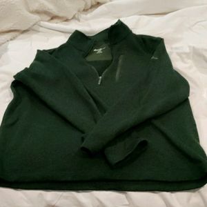 Eddie Bauer green pullover fleece